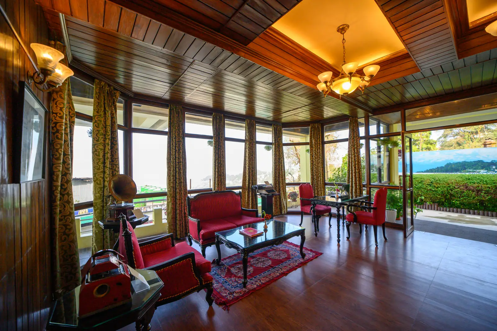 A colonial-style lounge at Sinclairs Darjeeling, one of the group's earliest properties