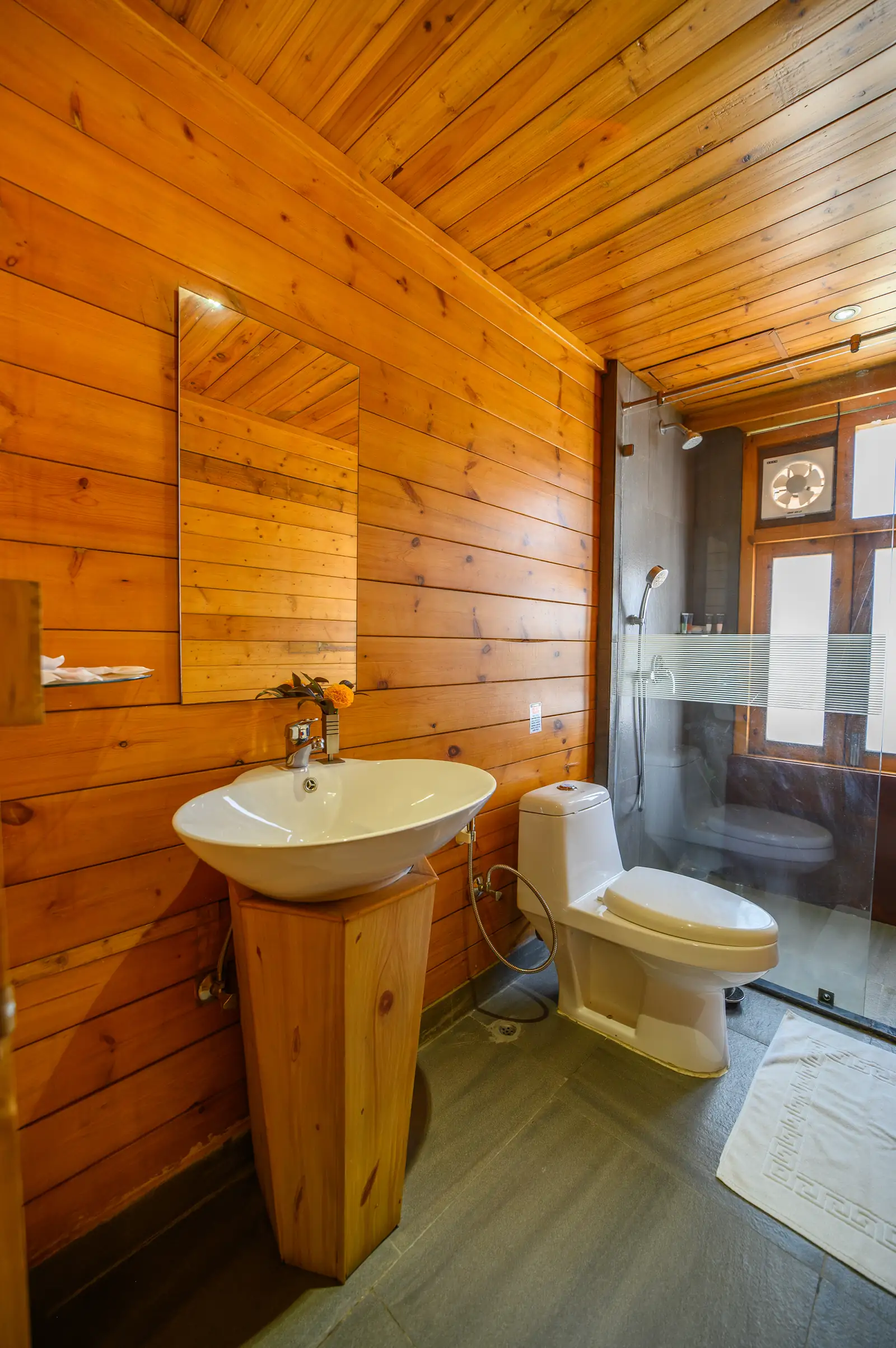 Wooden Cottage Room