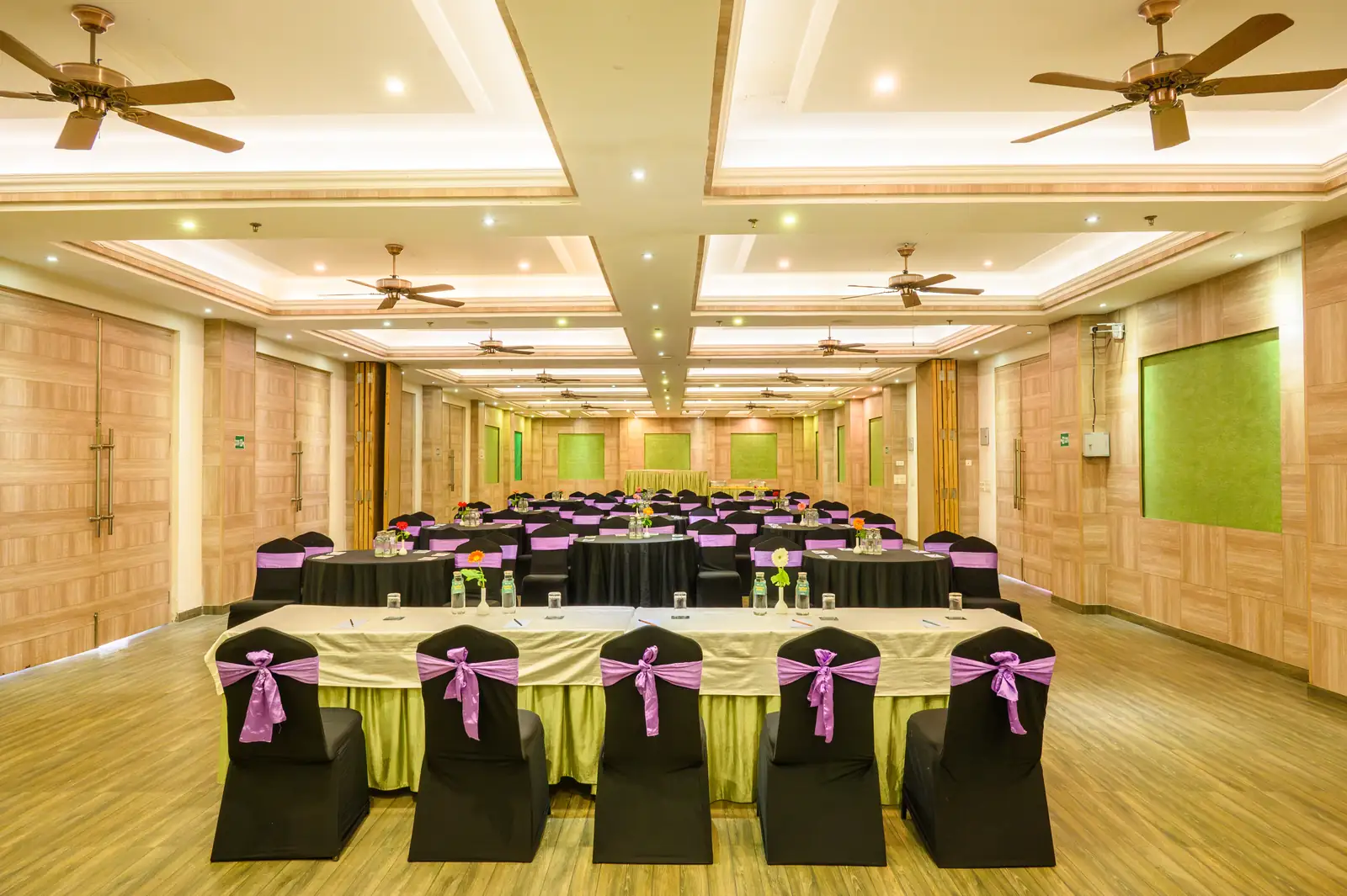 The Orchid, the resort's largest banquet hall, set up for a conference