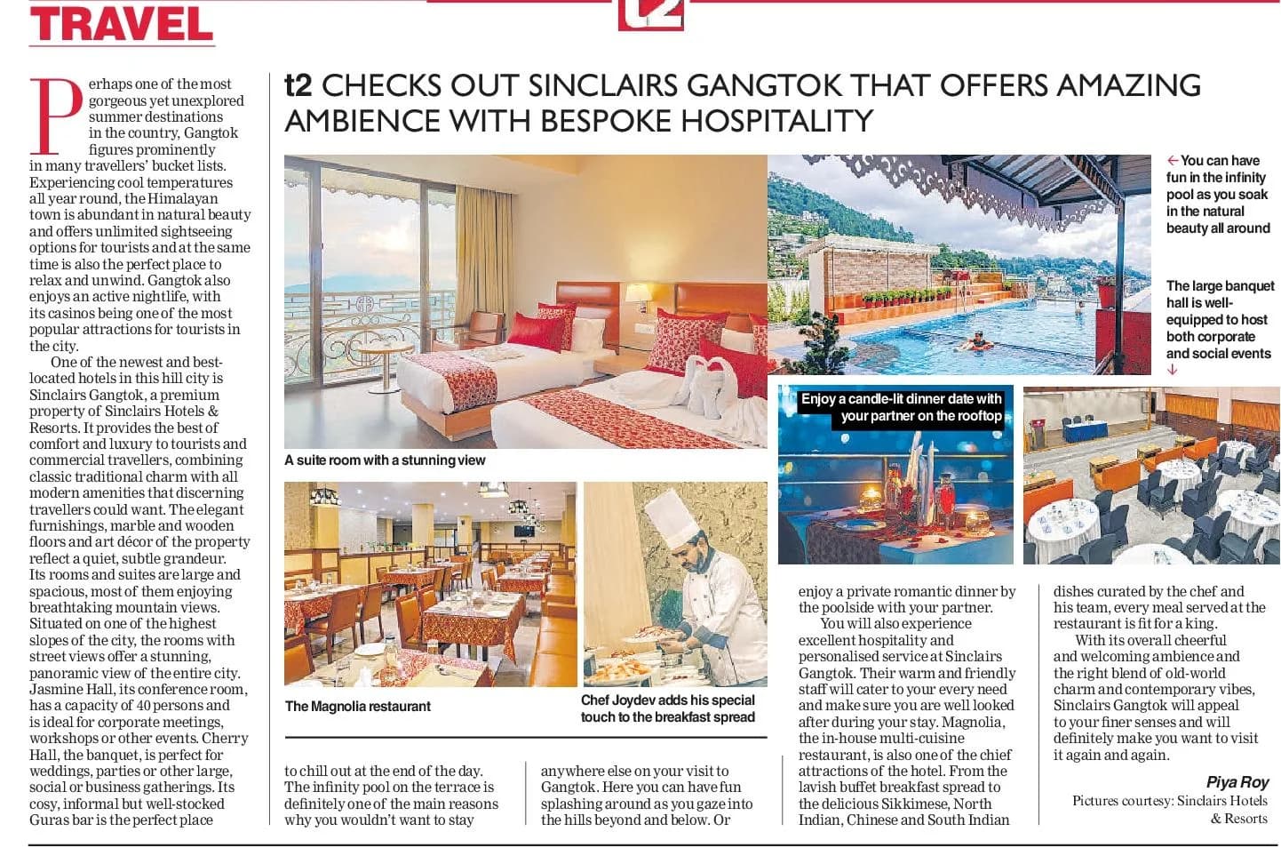 The Telegraph: Sinclairs Gangtok that offers amazing ambience with bespoke hospitality